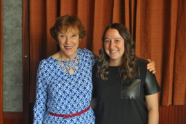 Portrait of Caro Luhrs ’56 and Katie Clark
